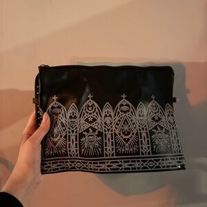 Black and Silver gothic style Clutch